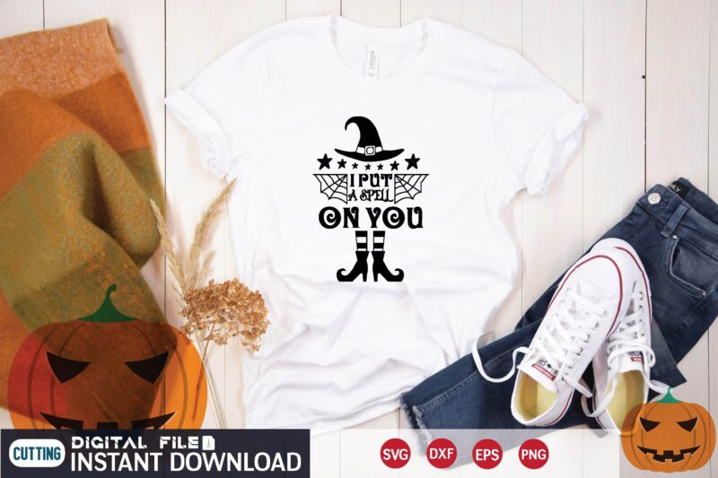 i put a spell on you svg t shirt