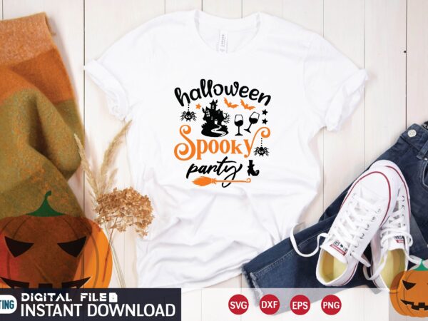 Halloween spooky party svg t shirt design