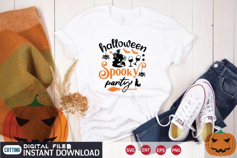 halloween spooky party svg T shirt Design