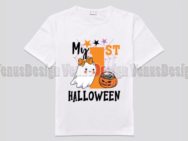 My first halloween baby boo editable shirt design