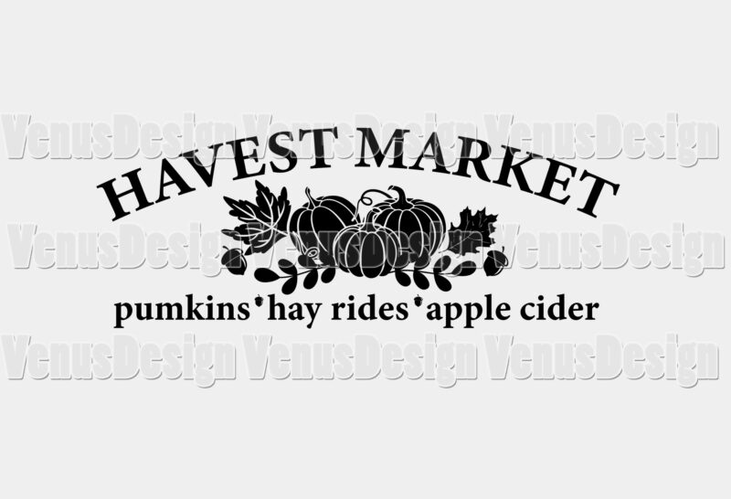 Harvest Market Pumpkin Editable Shirt Design