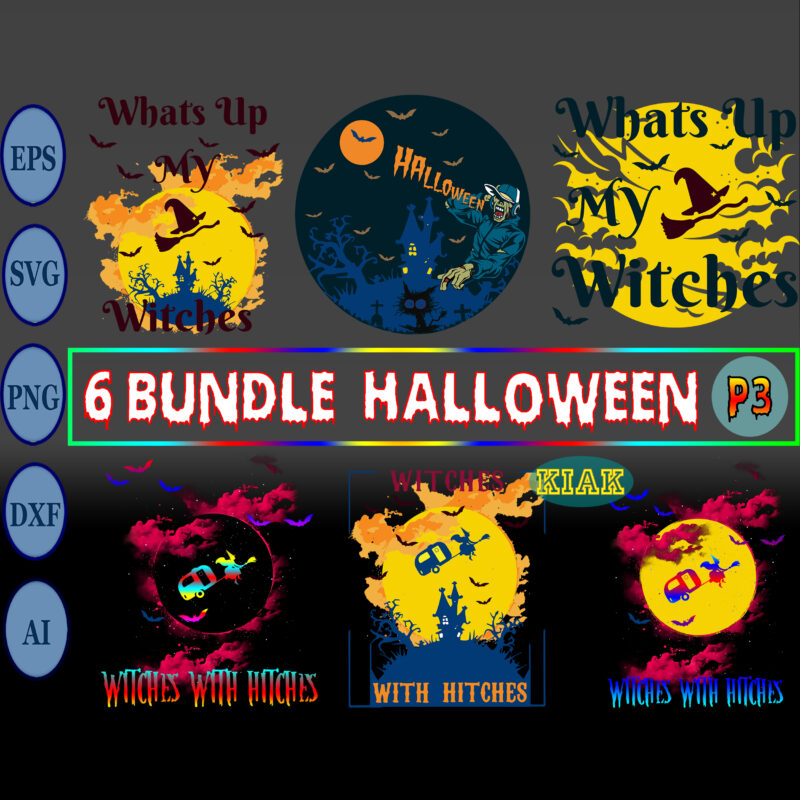 6 Bundle Halloween Part 3, Halloween SVG Bundle, Bundle Halloween, Halloween Bundle, Bundles Halloween, Halloween Party Svg, Scary horror Halloween Svg, Spooky horror Svg, Halloween Svg, Halloween horror Svg, Witch