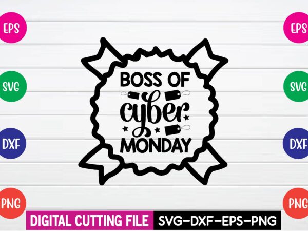 Cyber monday challenge svg t shirt design