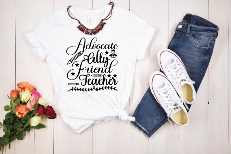 Teacher svg bundle t shirt designs for sale