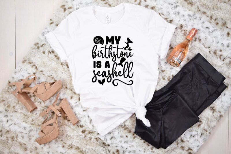 Mermaid svg bundle t shirt designs for sale