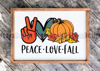 Peace Love Fall Editable Design