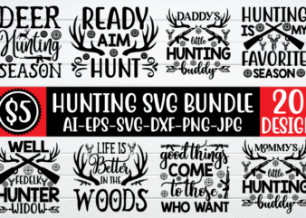 Hunting svg bunjdle for sale!