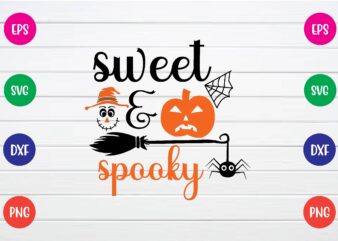 sweet & spooky svg T shirt Design