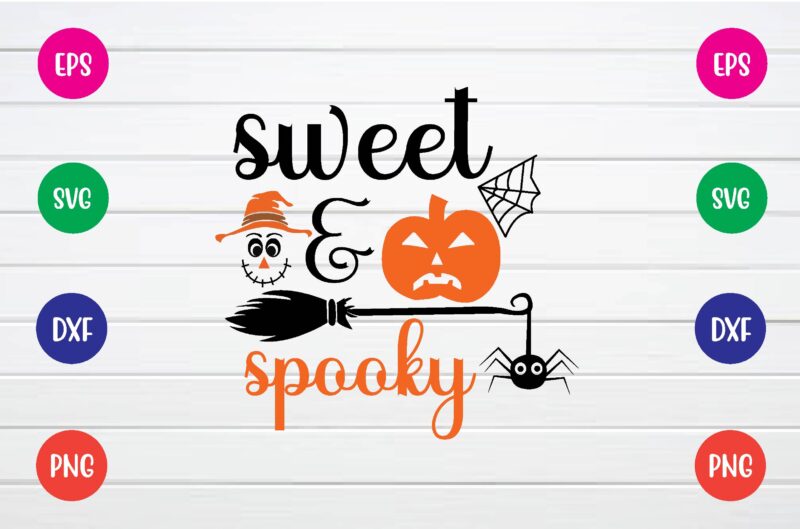 sweet & spooky svg T shirt Design