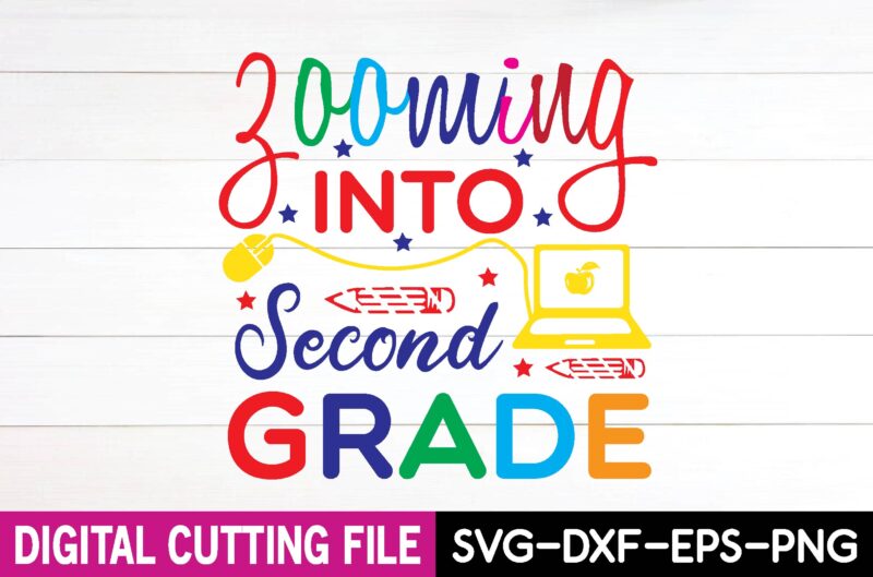 zooming into second grade svg t shirt design