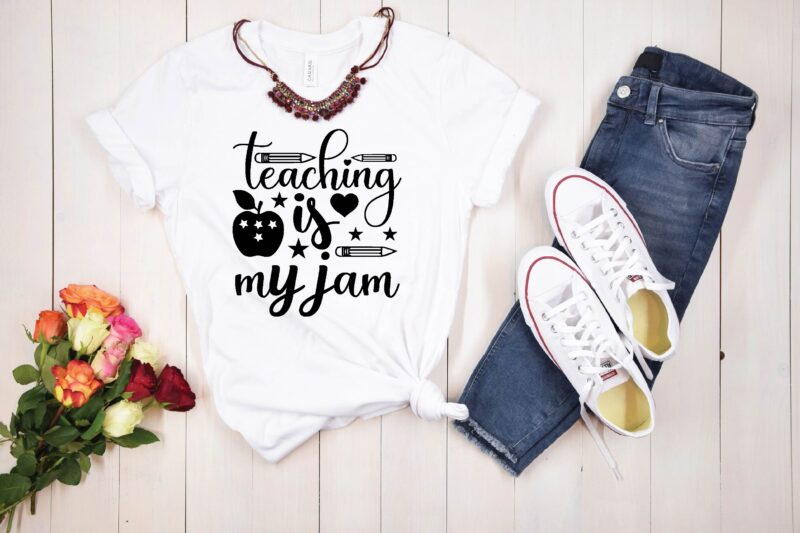 Teacher svg bundle t shirt designs for sale