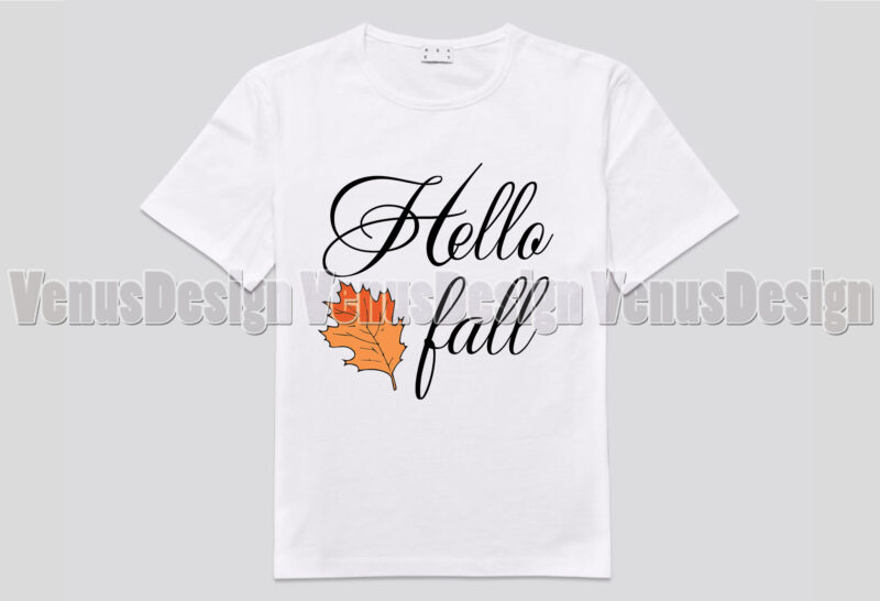 Hello Fall Editable Shirt Design