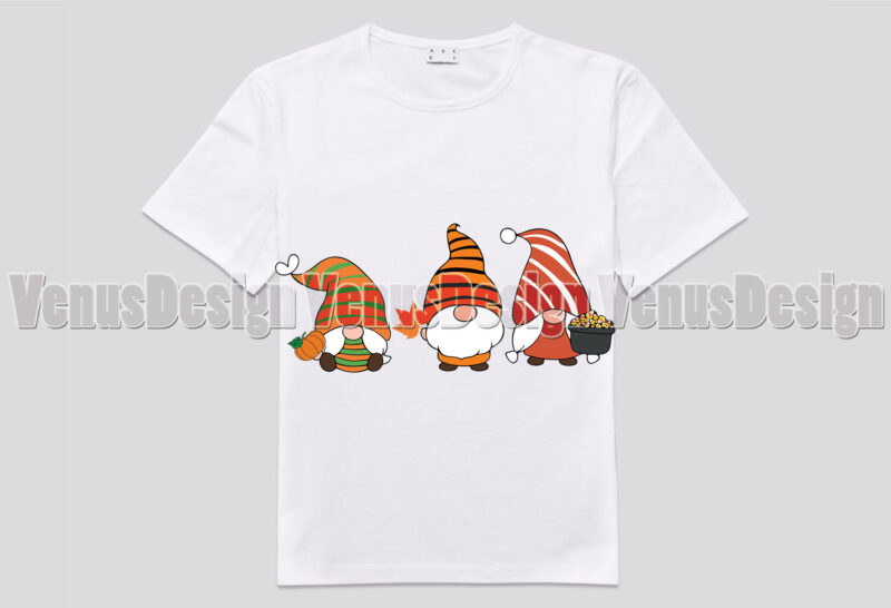 Fall Gnomes Editable Shirt Design