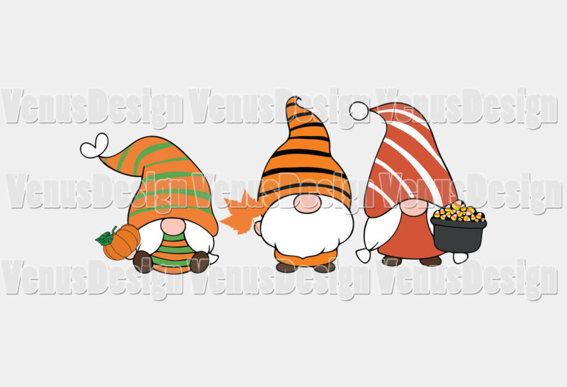 Fall Gnomes Editable Shirt Design