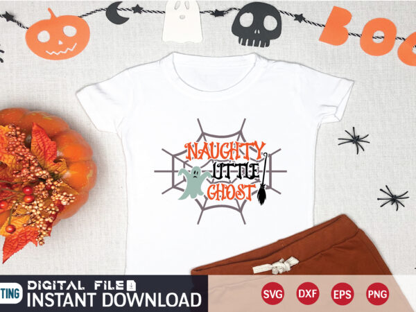 Naughty little ghost svg t shirt design