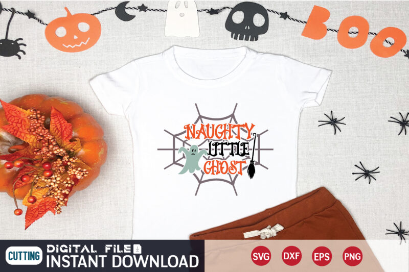 naughty little ghost svg t shirt design