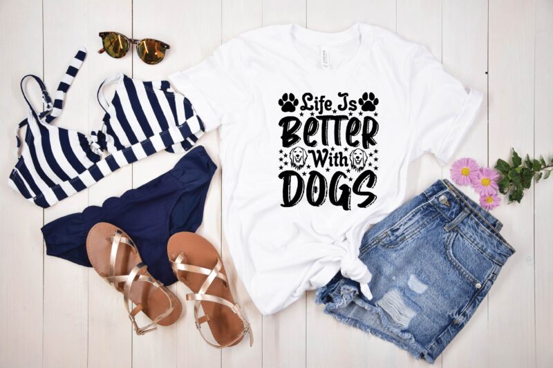 Dog svg bundle t shirt vector illustration