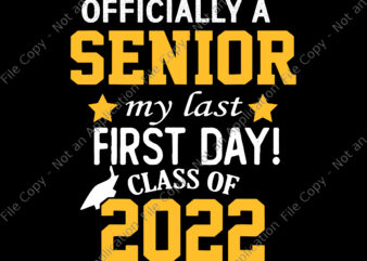 Back to school svg, Senior svg, Senior 2022, Senior My Last First Day Class Of 2022 back to school Svg, t shirt template