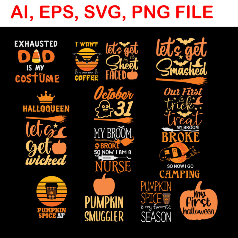 Bundle Halloween svg, Halloween svg, Halloween Design, Ghost vector, Ghost svg, halloween 2021 pumpkin svg, Halloween 2021 svg, Hocus Pocus svg, Boo svg, Witch svg, Pumpkin svg, Halloween horror vintage