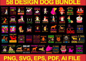 Bundle dog svg, dog svg, pet svg bundle, dog quotes bundle, dog mom, dog lovers svg, puppy svg t shirt template