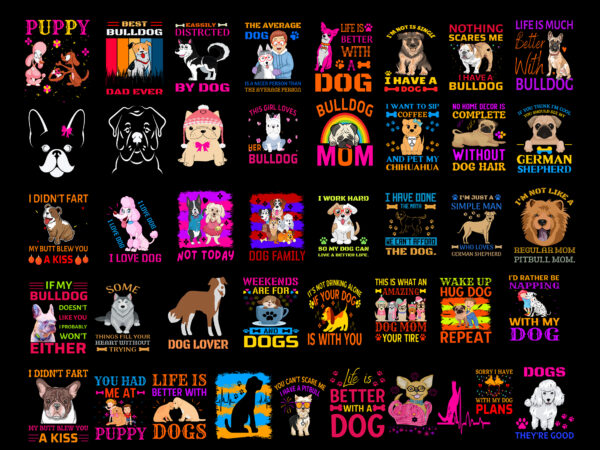 Bundle dog svg, dog svg files for cricut, pet svg bundle, dog quotes bundle, dog mom, dog lovers svg, puppy svg t shirt template