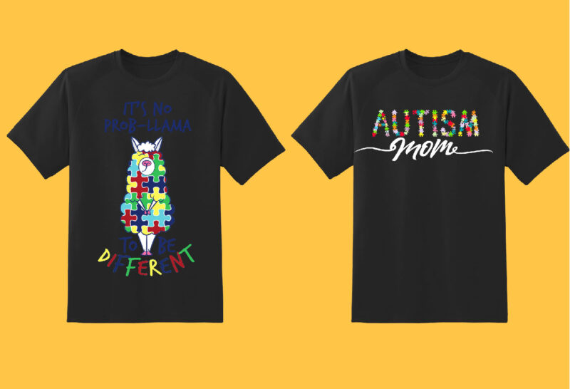 Autism Bundle Part 1 – 27 tshirt design – 90% OFF