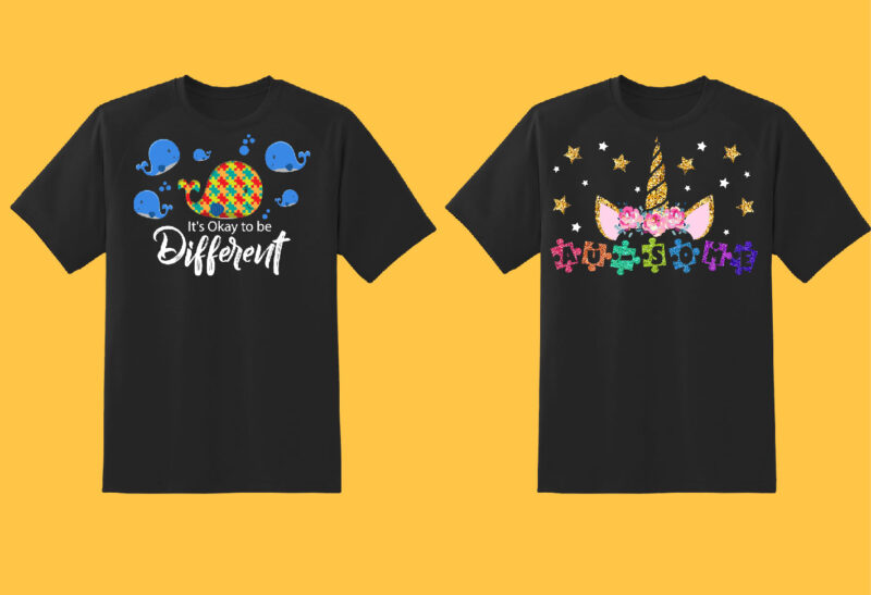 Autism Bundle Part 1 – 27 tshirt design – 90% OFF