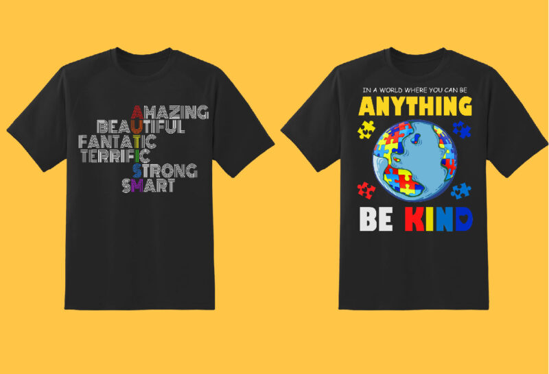 Autism Bundle Part 1 – 27 tshirt design – 90% OFF