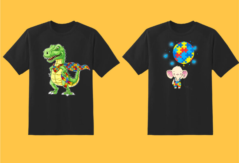 Autism Bundle Part 1 – 27 tshirt design – 90% OFF