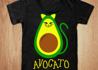 Avocado cat face t-shirt design, Avocado cat SVG, Cartoon Avocado cat tshirt, Funny Avocado cat face tshirt, Avocado cat face sweatshirts & hoodies