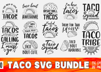 Funny Taco SVG Bundle