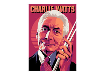 Charlie Watts t shirt vector file