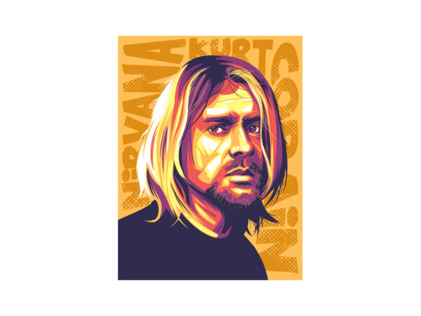 Cobain t shirt vector file