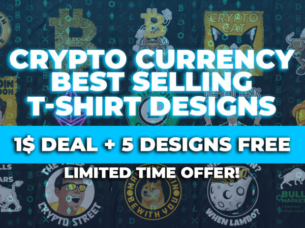Cryptocurrency t-shirt bundle, best selling crypto t-shirt designs, bitcoin t-shirts, crypto, ethereum t-shirt designs, when moon when lambo, wolf of crypto street, bullish bitcoin, dogecoin, dogecoin t-shirt designs, diamond hands,