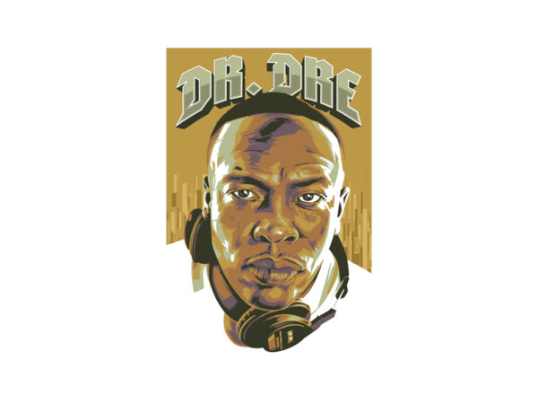 Dr. dre t shirt vector illustration