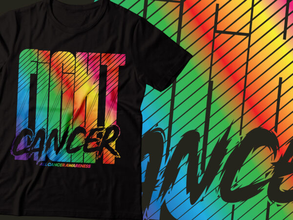 All cancer awareness t-shirts design