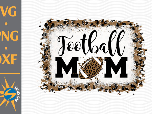 Football mom leopard png digital files includes t shirt graphic design