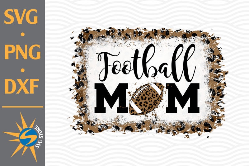 Instant Download Leopard Mom Football Sublimation Download Football Mom Maroon and Silver PNG DTG Printing