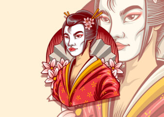 Geisha t-shirt design