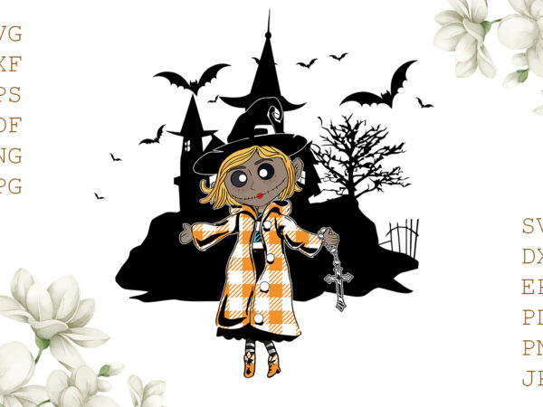 Witch and haunted house halloween gifts, shirt for halloween svg file diy crafts svg files for cricut, silhouette sublimation files t shirt design for sale