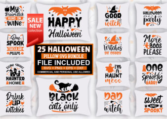 Halloween Pillow SVG Bundle