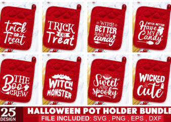 Halloween Pot Holder SVG Bundle graphic t shirt