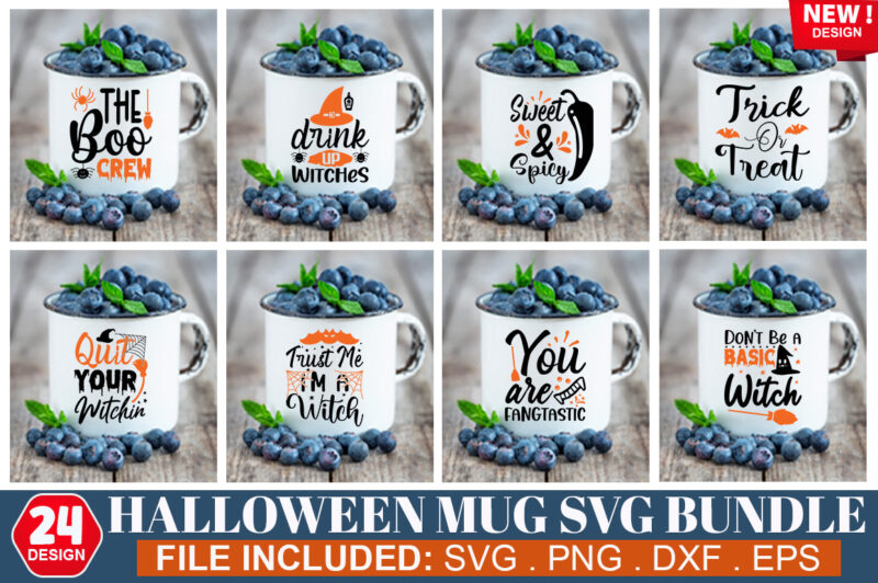 Halloween Mug SVG Bundle