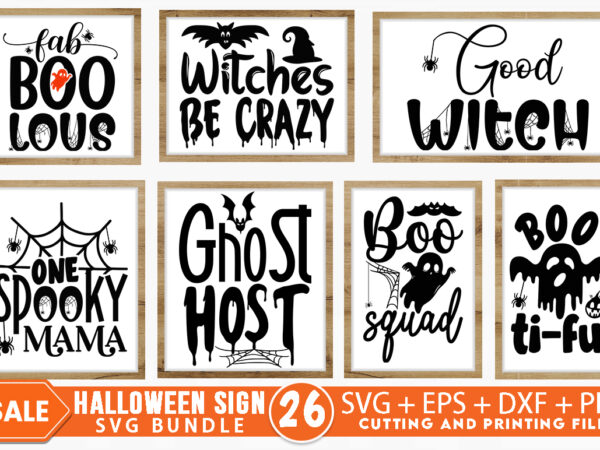 Halloween sign svg bundle graphic t shirt