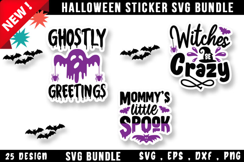 Halloween Sticker SVG Bundle