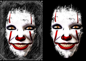 Horror Style Face Clown