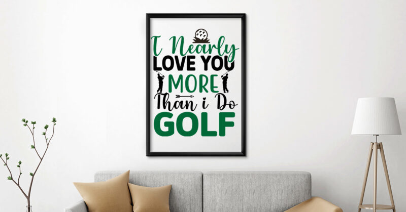 Golf Tournament SVG T shirt Design