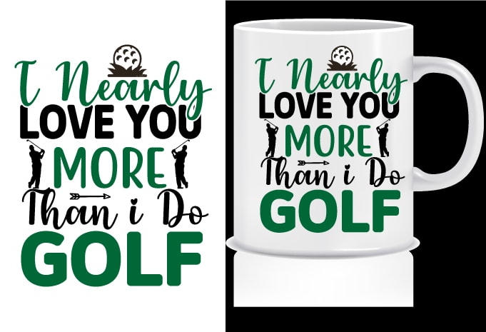 Golf SVG T shirt Design Bundle