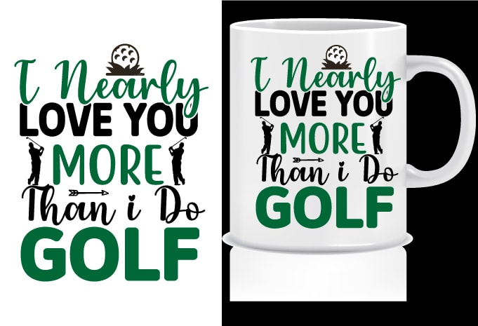 Golf Tournament SVG T shirt Design