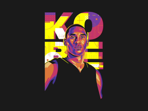 Kobe bryant t shirt vector art